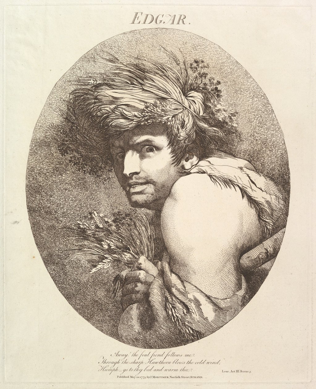 Edgar Doce personajes de Shakespeare, 20 de mayo de 1775 de John Hamilton Mortimer