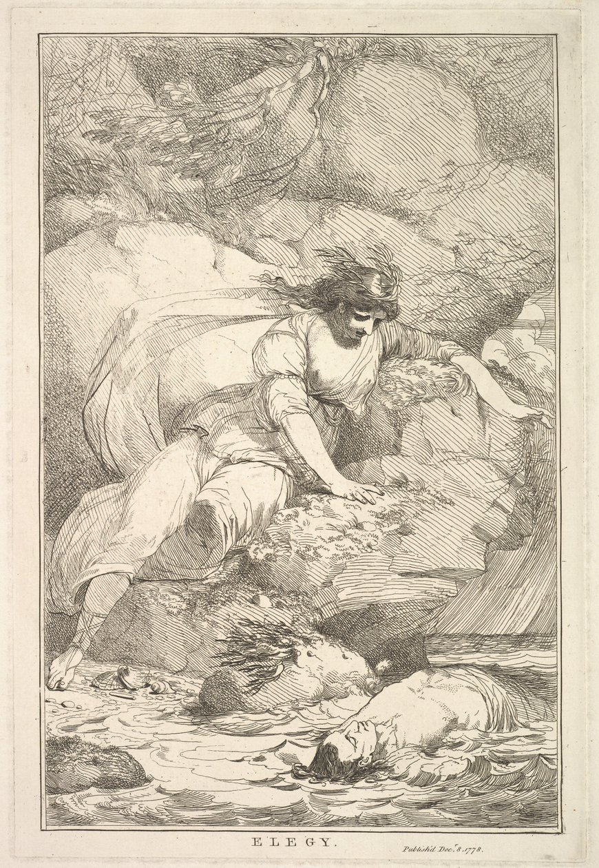 Elegía de Quince Aguafuertes Dedicados a Sir Joshua Reynolds, 8 de diciembre de 1778 de John Hamilton Mortimer
