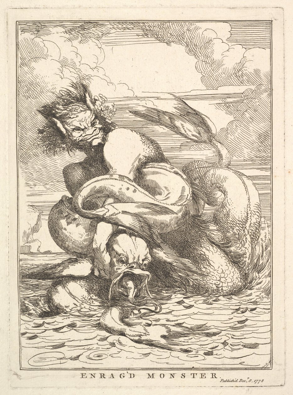 Monstruo enfurecido de John Hamilton Mortimer