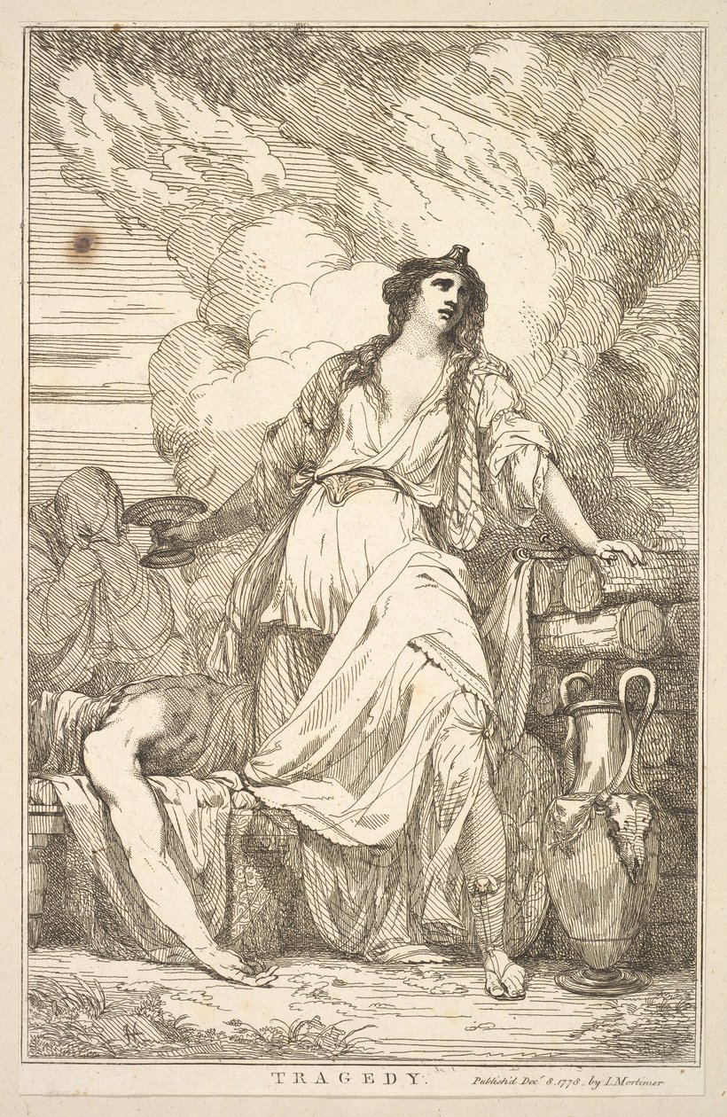 Tragedia de Quince Aguafuertes Dedicados a Sir Joshua Reynolds, 8 de diciembre de 1778 de John Hamilton Mortimer