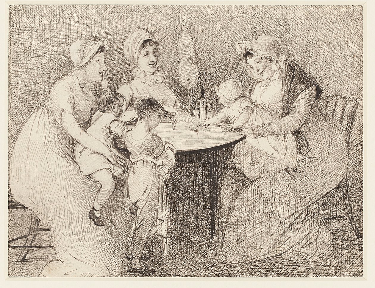 Juego de hilado de un niño, 1807 de John Harden