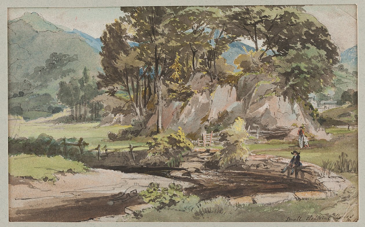 Un jardín en Brathay, 1812 de John Harden