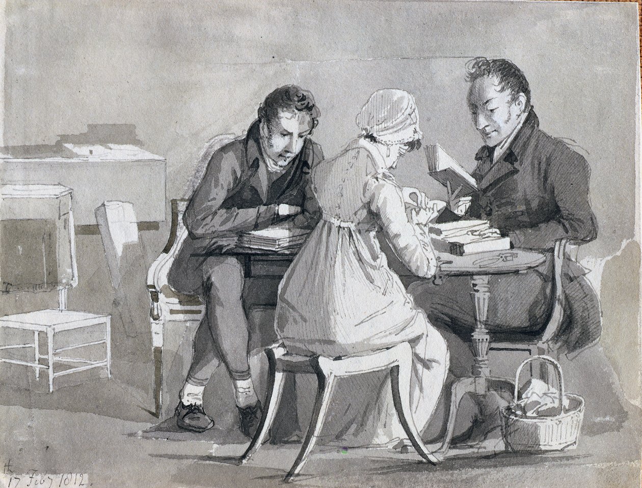 Una noche de lectura, 17 de febrero de 1812 de John Harden