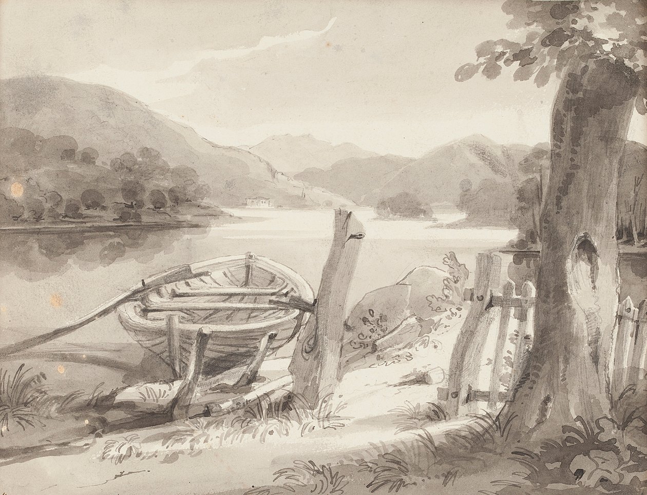 Barco en Bowness de John Harden