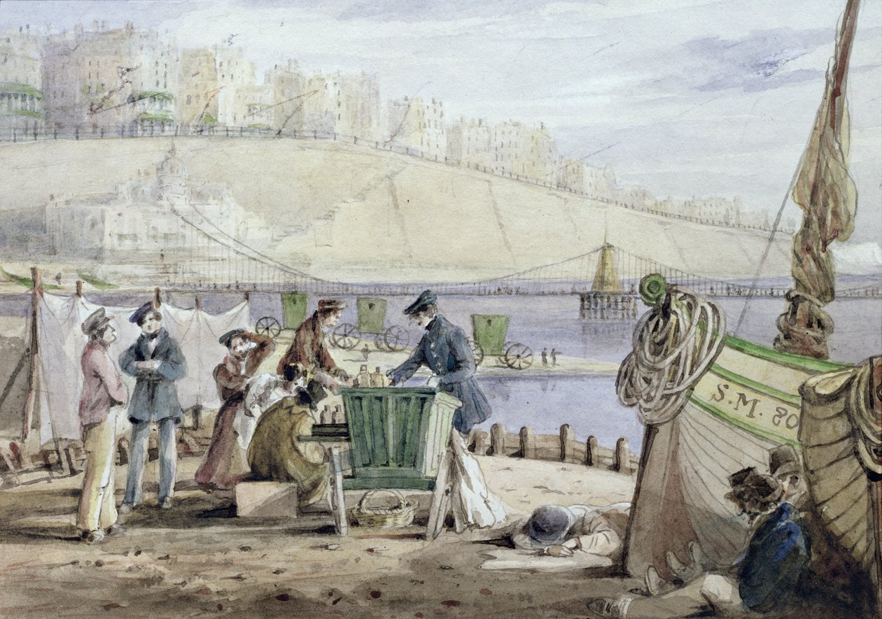 Playa de Brighton, Sussex, 1844 de John Harden