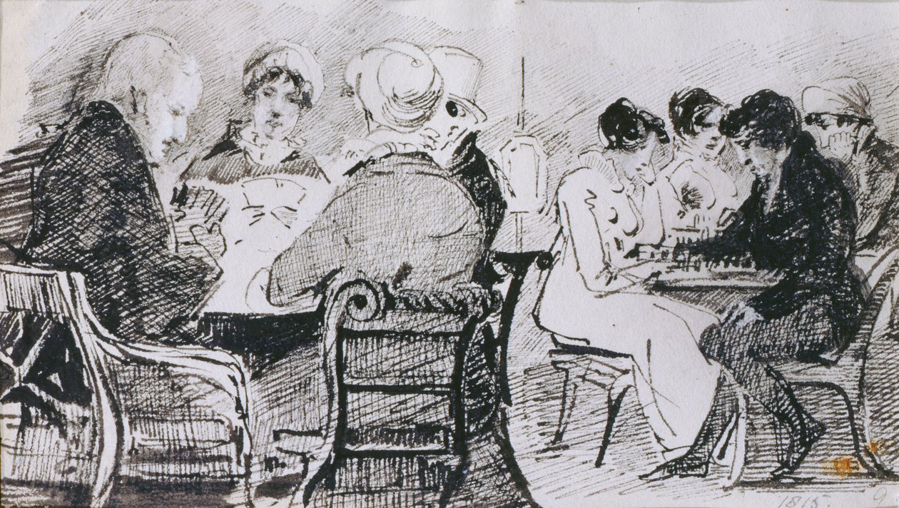 Cartas y ajedrez, 1815 de John Harden
