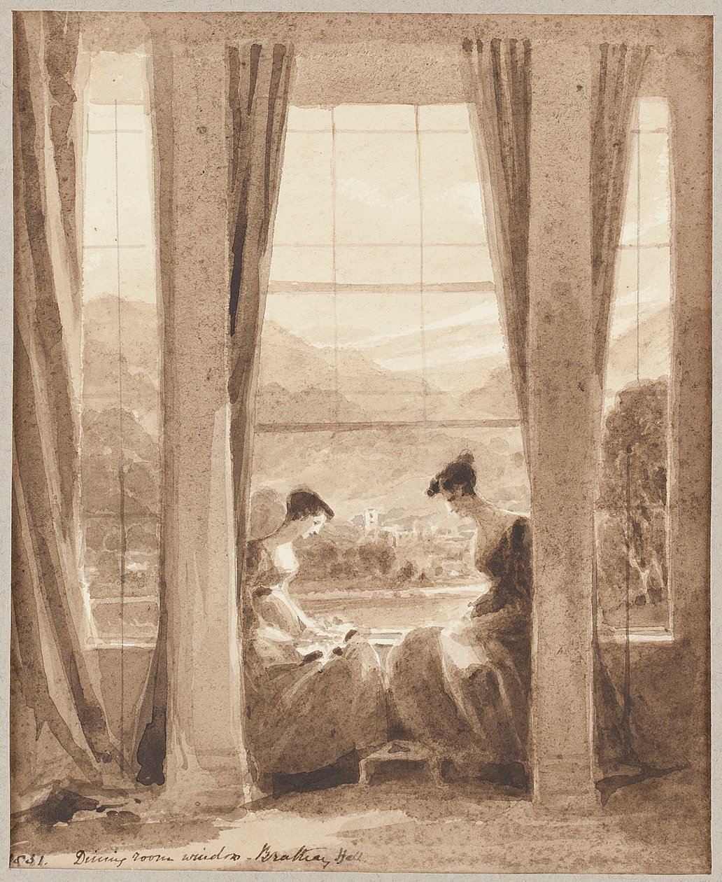 Ventanas del salón, Brathay Hall de John Harden