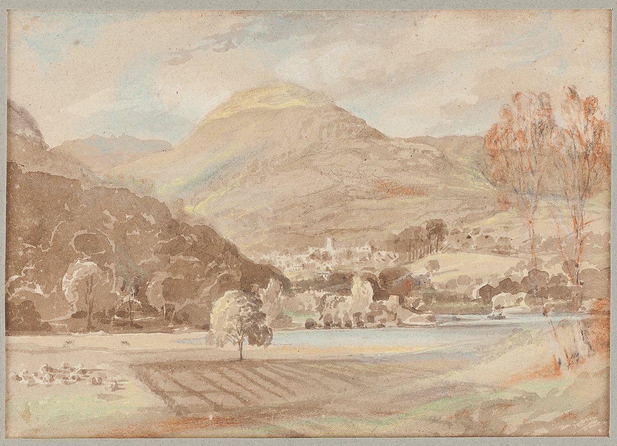 Campos fuera de Brathay, 1812 de John Harden