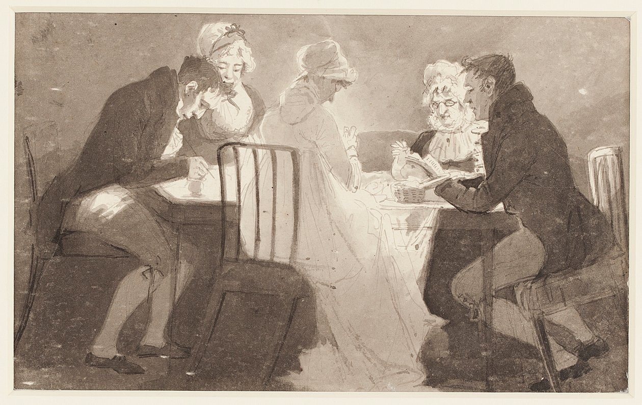 Grupo en una mesa, 1806 de John Harden