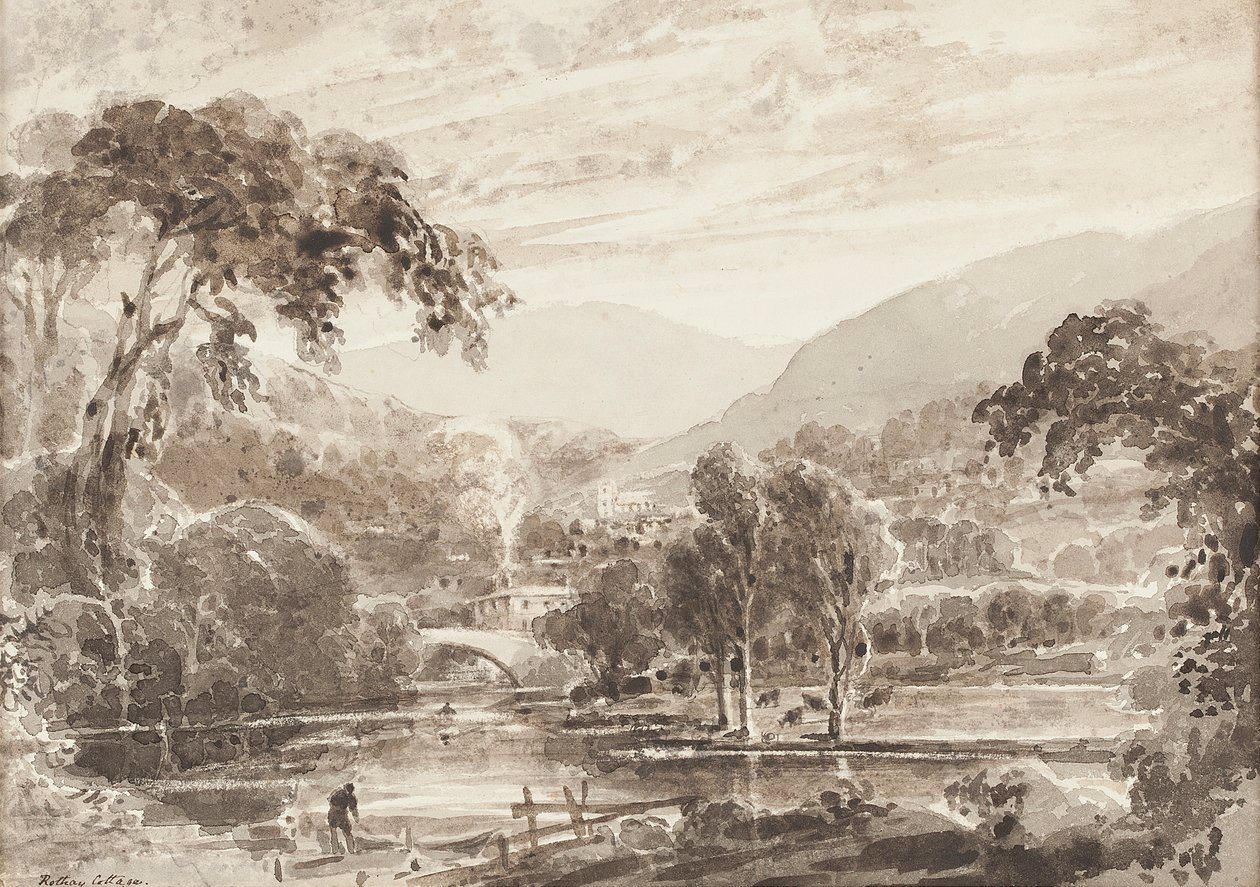 Puente Rothay, Distrito de los Lagos, Cumbria de John Harden
