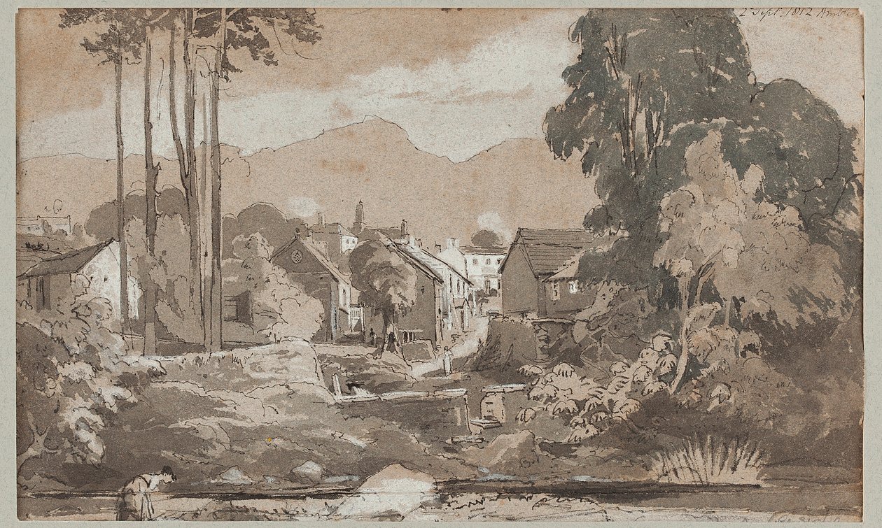 Vista al Este hacia Ambleside, 1812 de John Harden