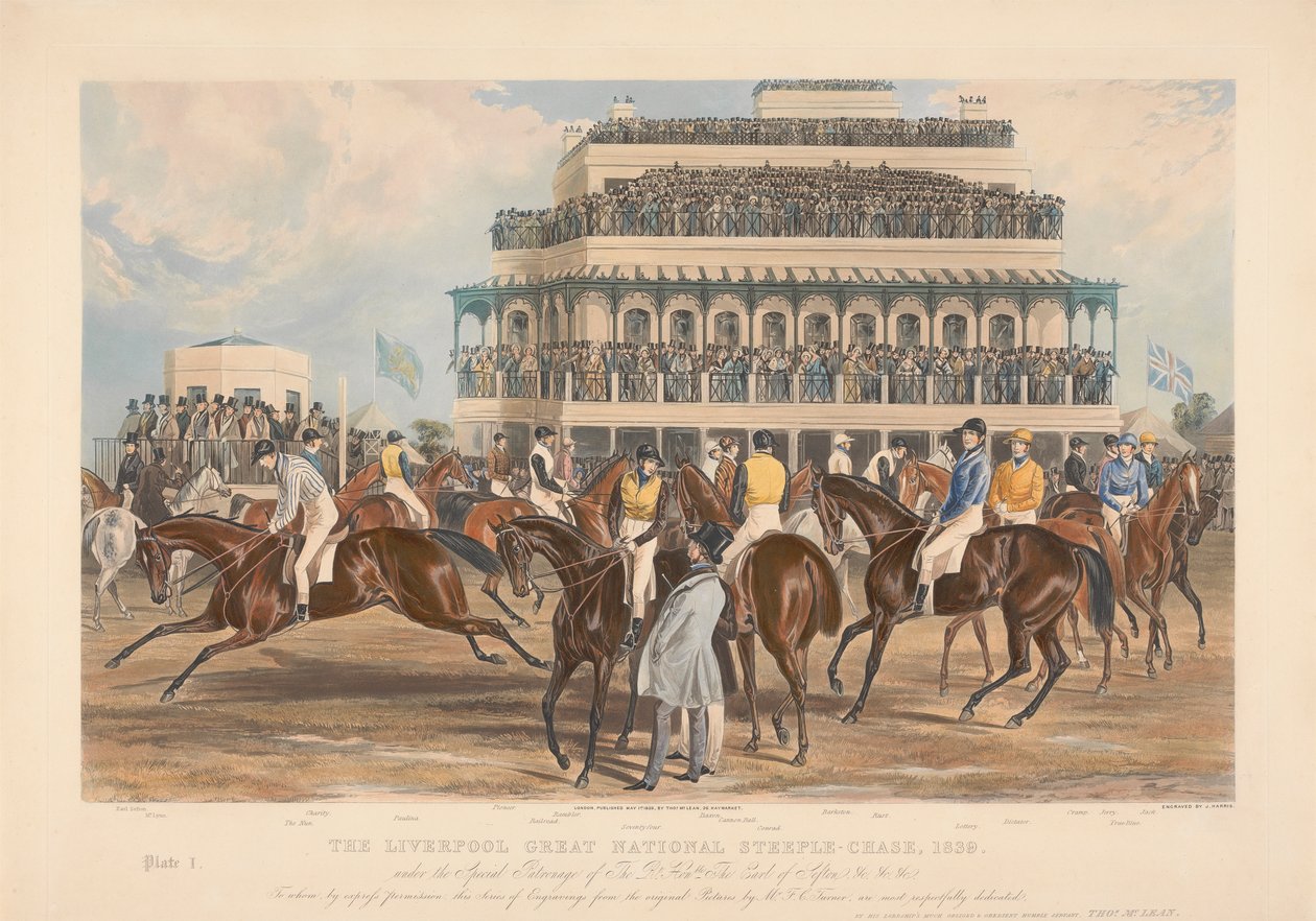 Uno de un juego de cuatro: El Liverpool Great National Steeple-Chase de John Harris