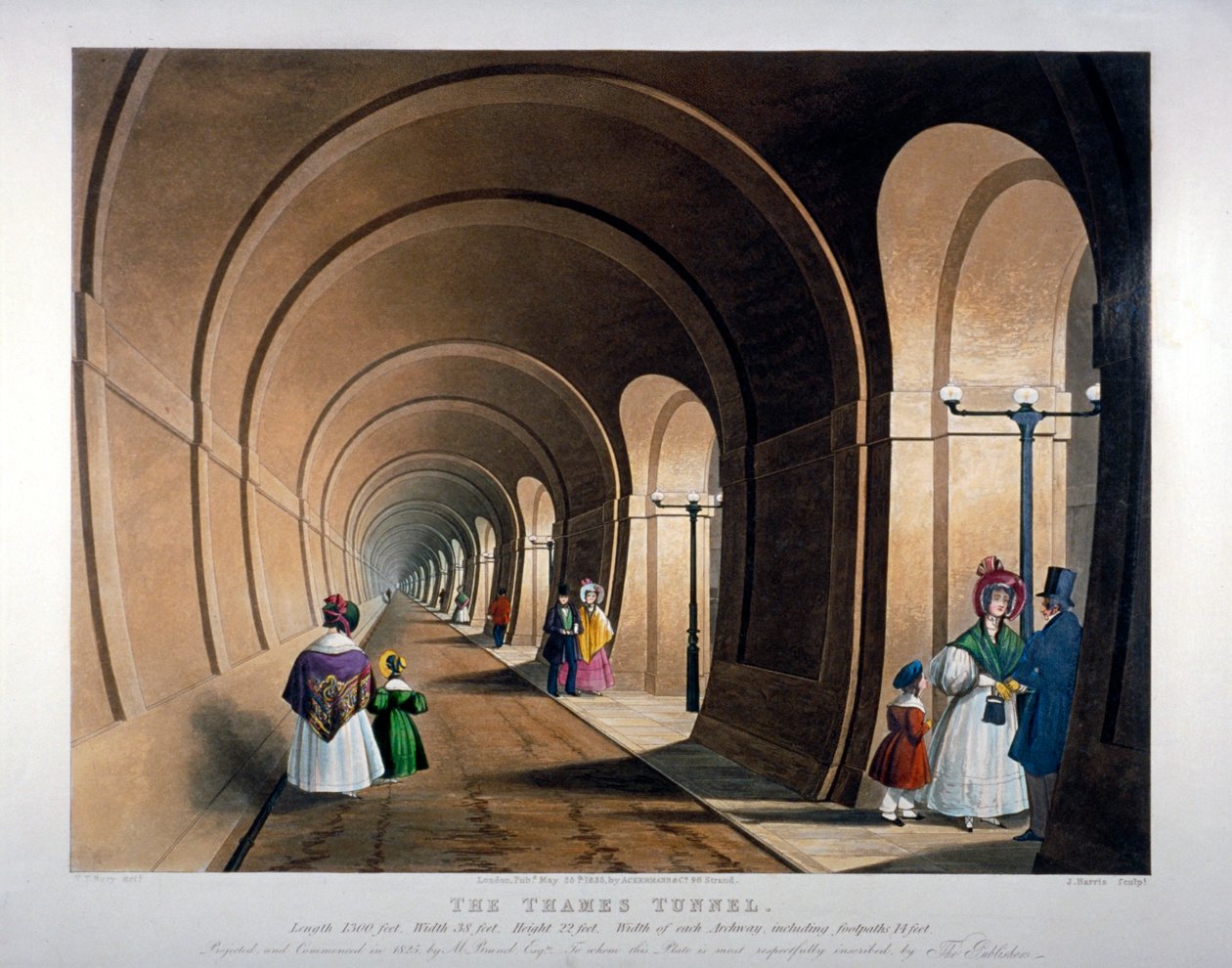 Túnel del Támesis, Londres, 1835 de John Harris