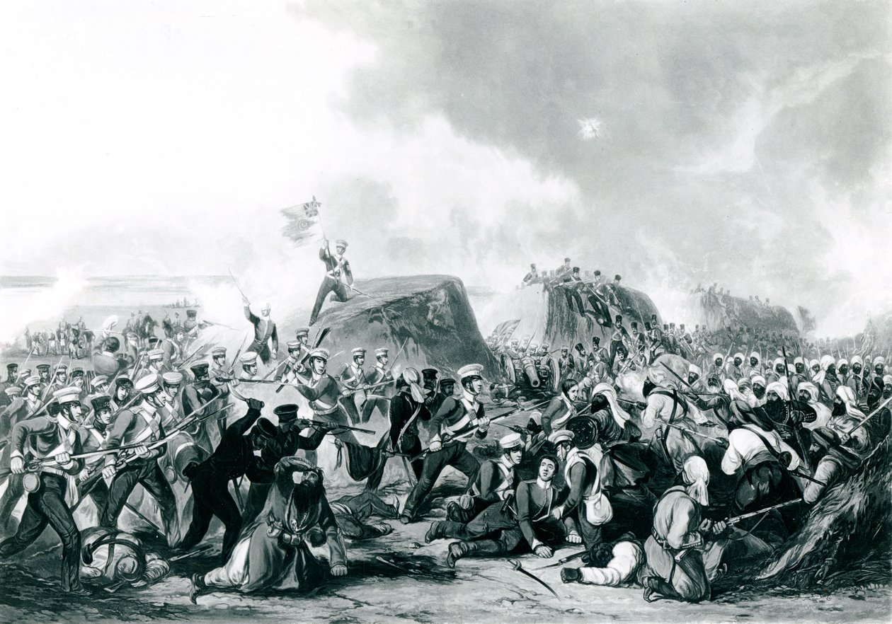 La Batalla de Sobraon 10 de febrero de 1846 de John Harris