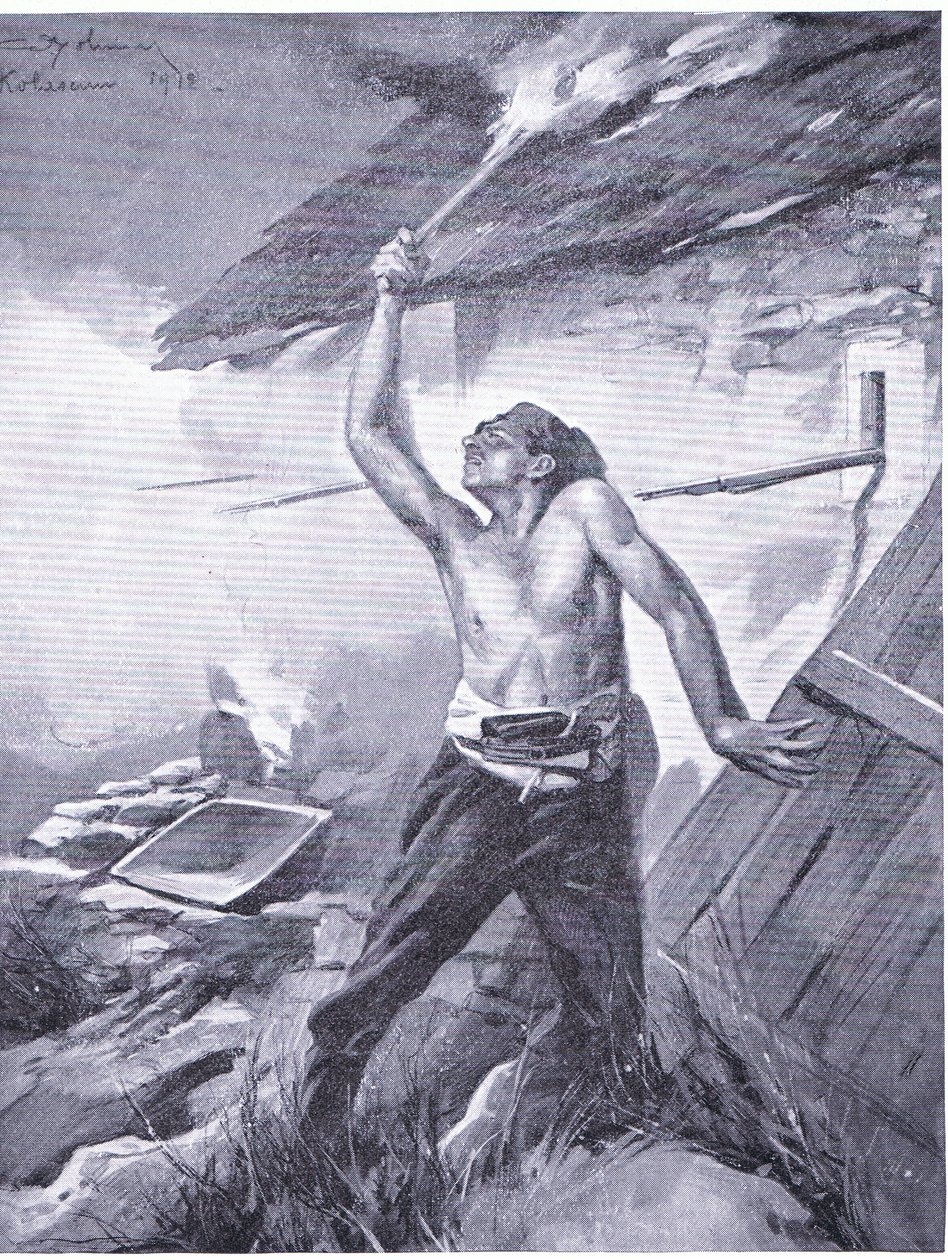 Un incidente fronterizo de la Guerra de los Balcanes 1912, de la Historia de las Naciones de Hutchinson (Volumen 4) publicada por Hutchinson, c. 1920 de John Harris Valda