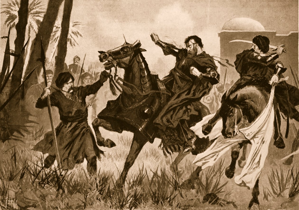 Derrota y Muerte de Sebastián I en la Batalla de Alcazar de John Harris Valda