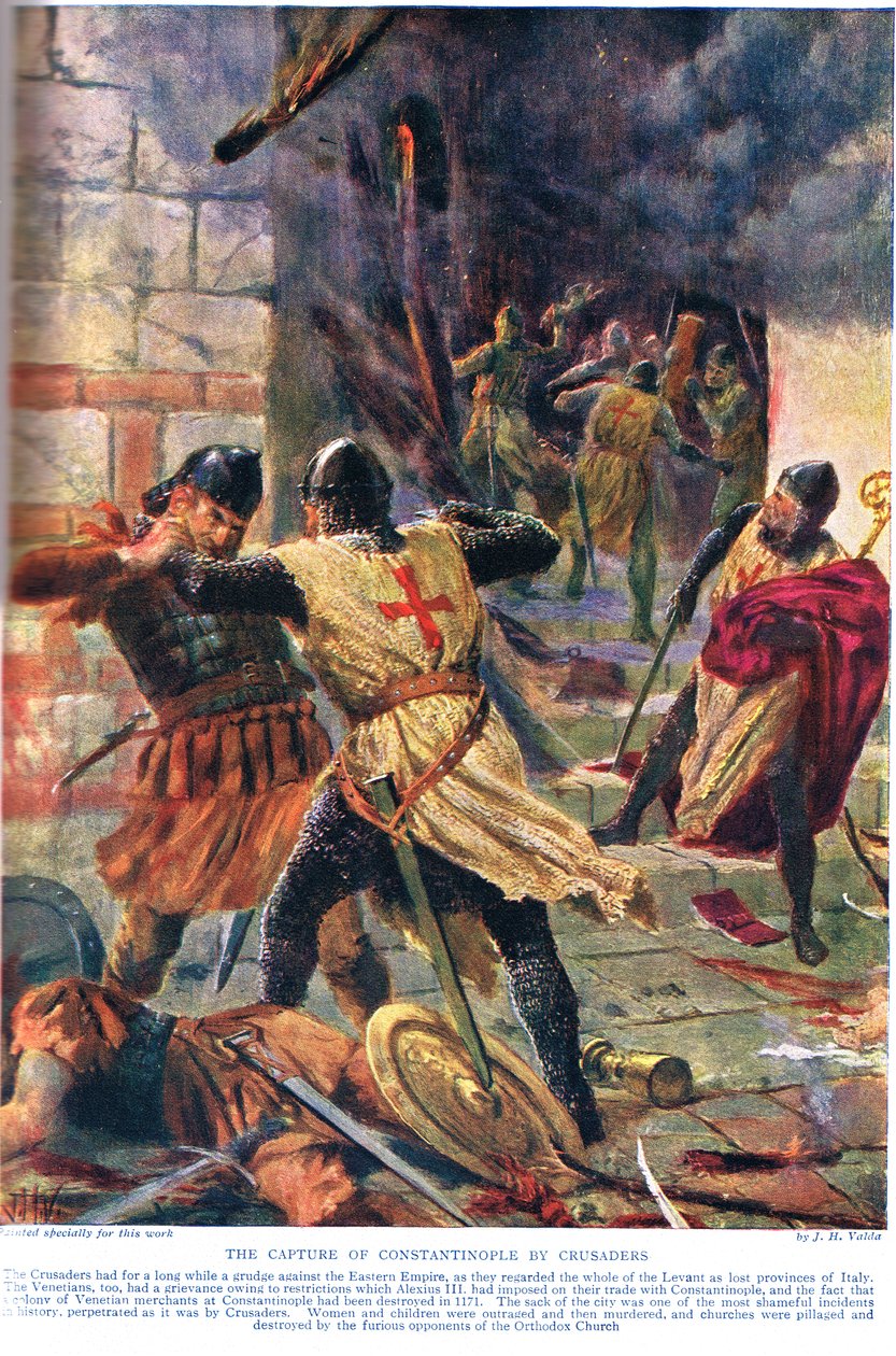 La captura de Constantinopla por los cruzados de John Harris Valda