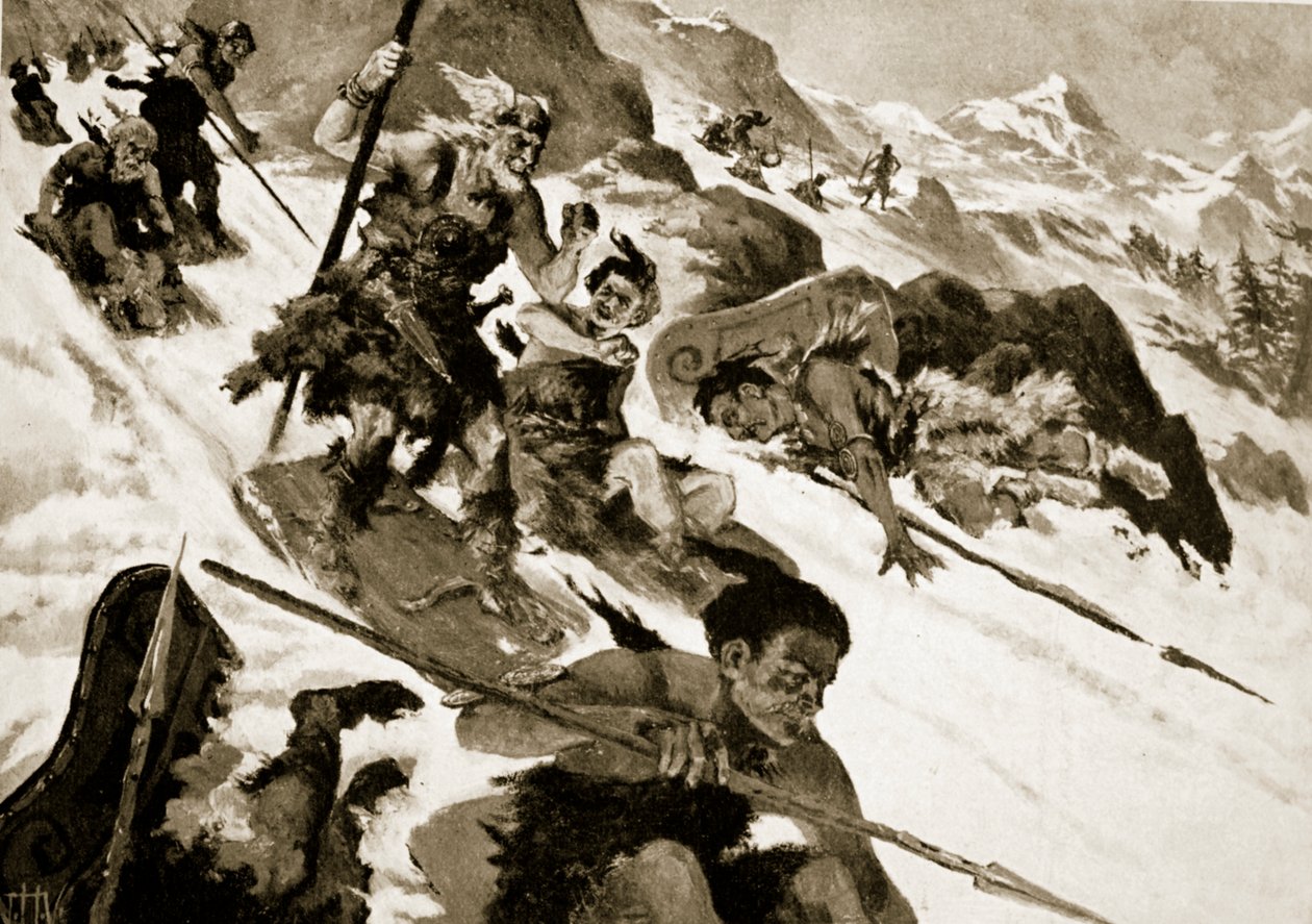 Los cimbrios en los Alpes de John Harris Valda