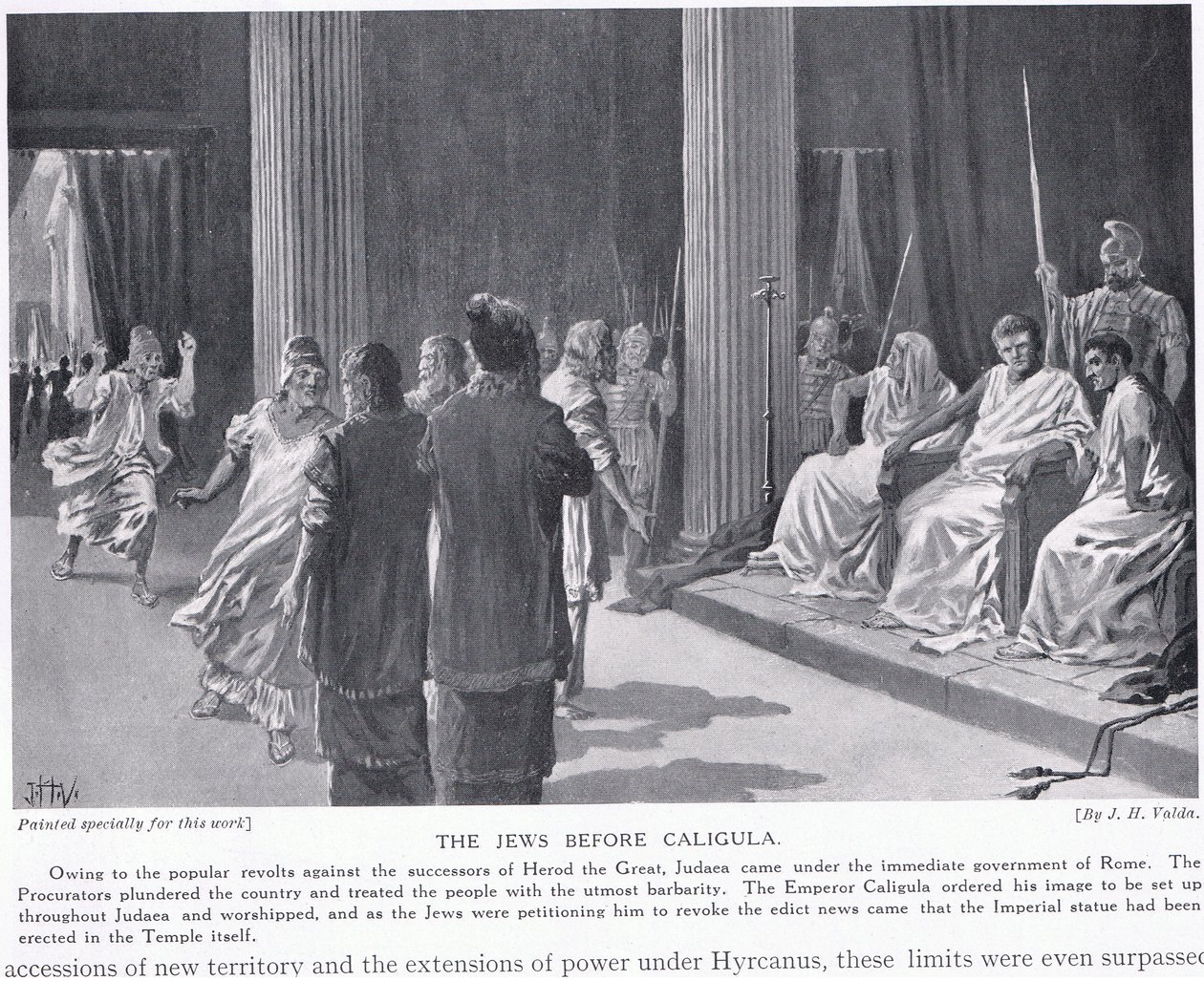 Los judíos ante Calígula de John Harris Valda