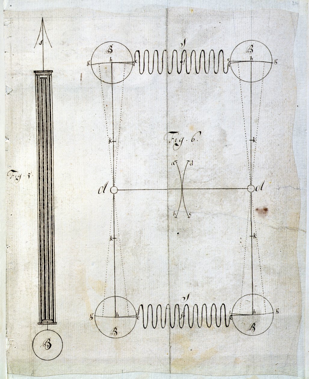 Péndulo de rejilla diseñado para la construcción de relojes de precisión de caja larga de John Harrison