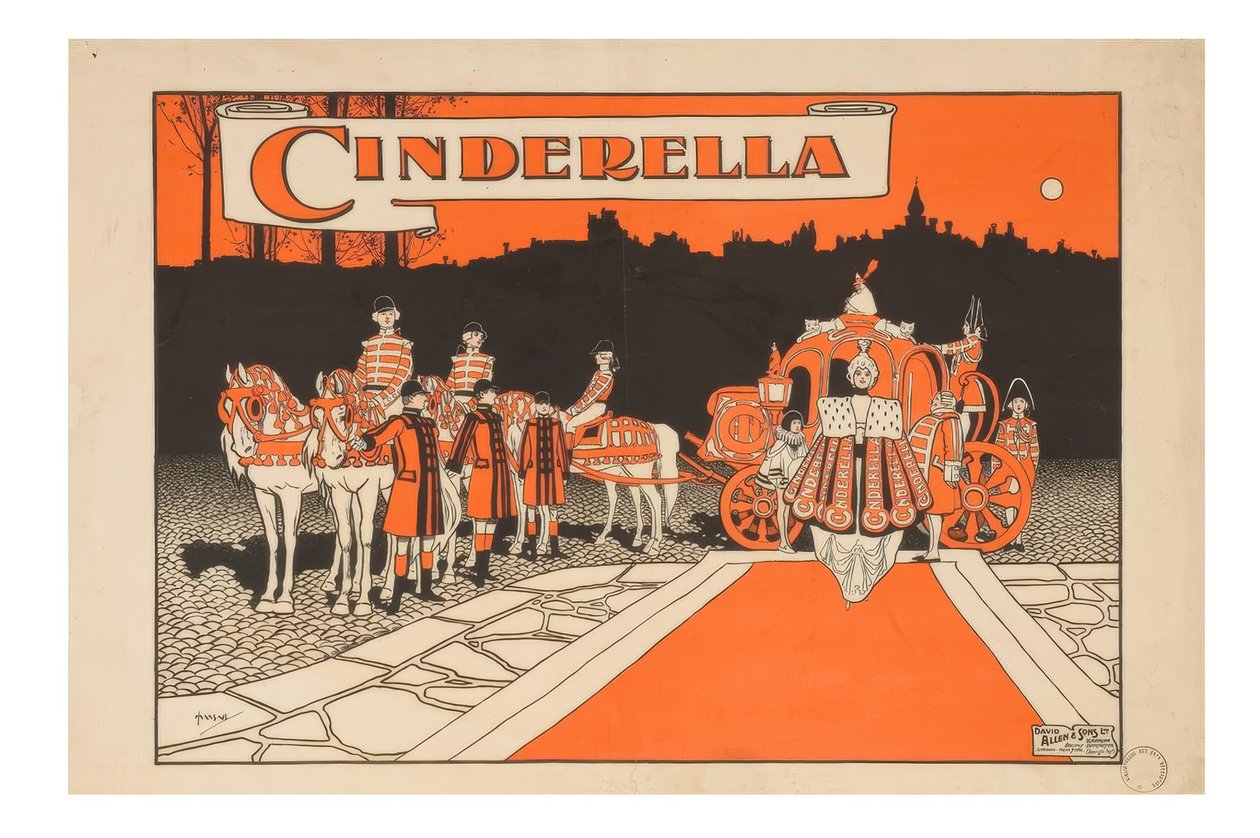 "Cenicienta" / J. Hassall / Cartel, 1897-98 de John Hassall