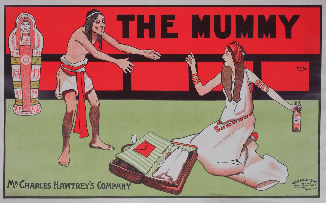 Cartel publicitario del whisky fabricado por la empresa Charles Hawtrey, c.1900 (litografía en color) de John Hassall