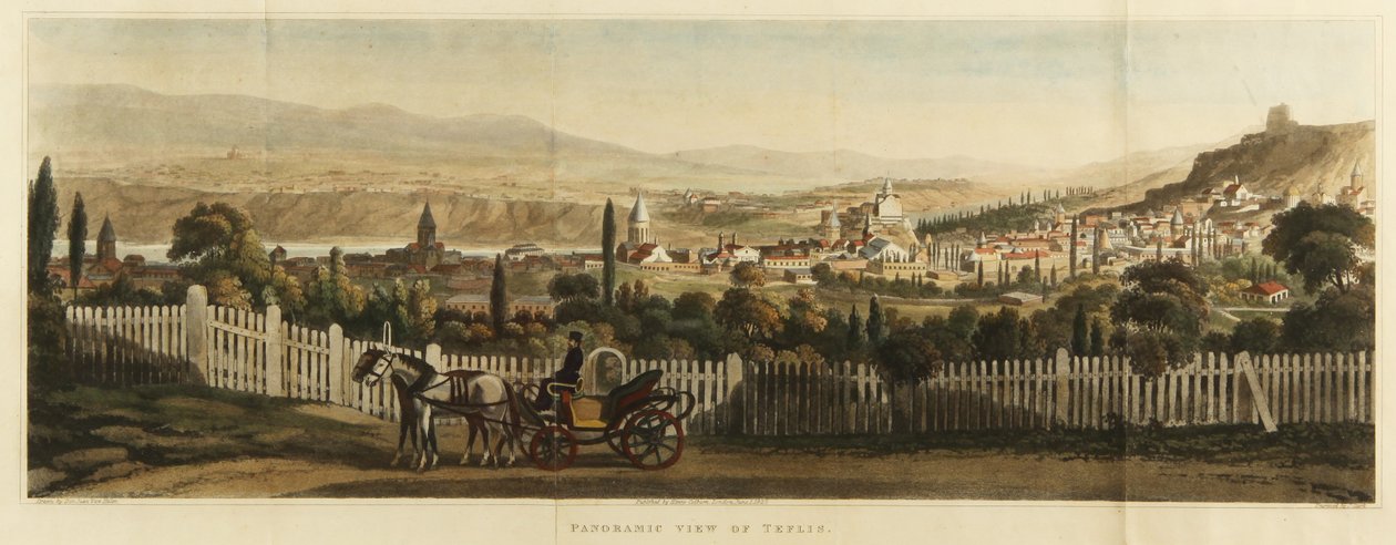 Vista panorámica de Tiflis, 1827 de John Heaviside Clark