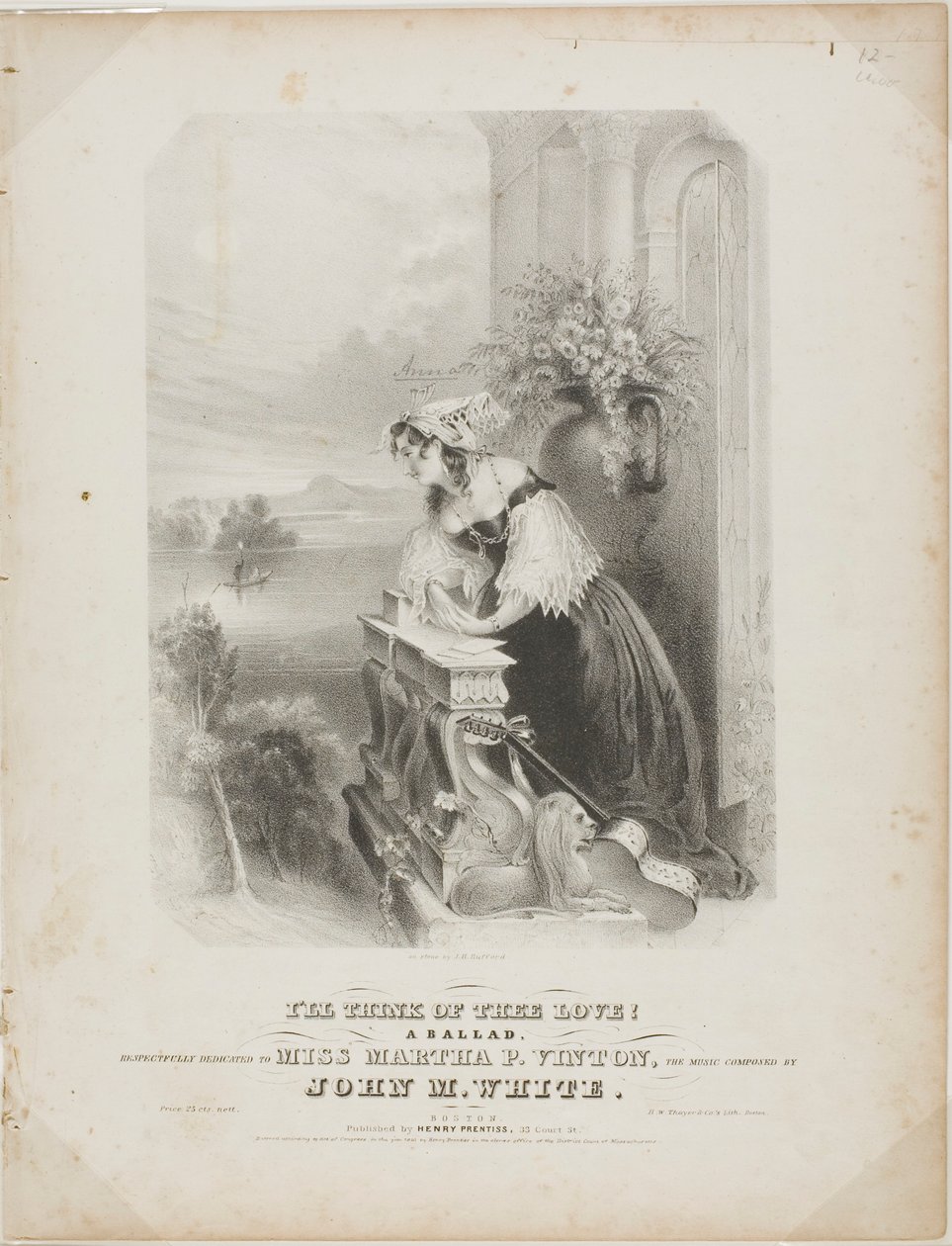 Pensaré en ti, amor. de John Henry Bufford