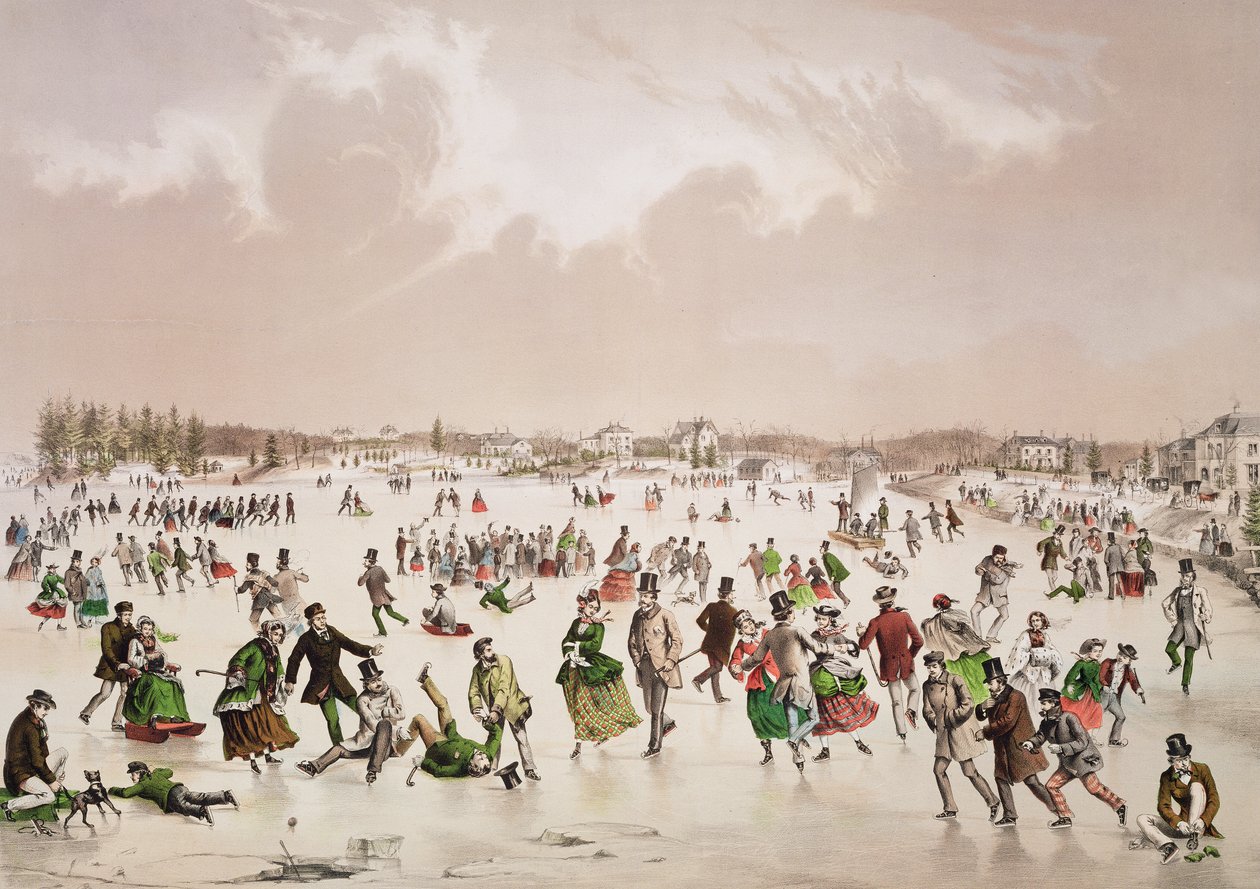 Estanque de Jamaica, West Roxbury, Mass., c.1859 de John Henry Bufford