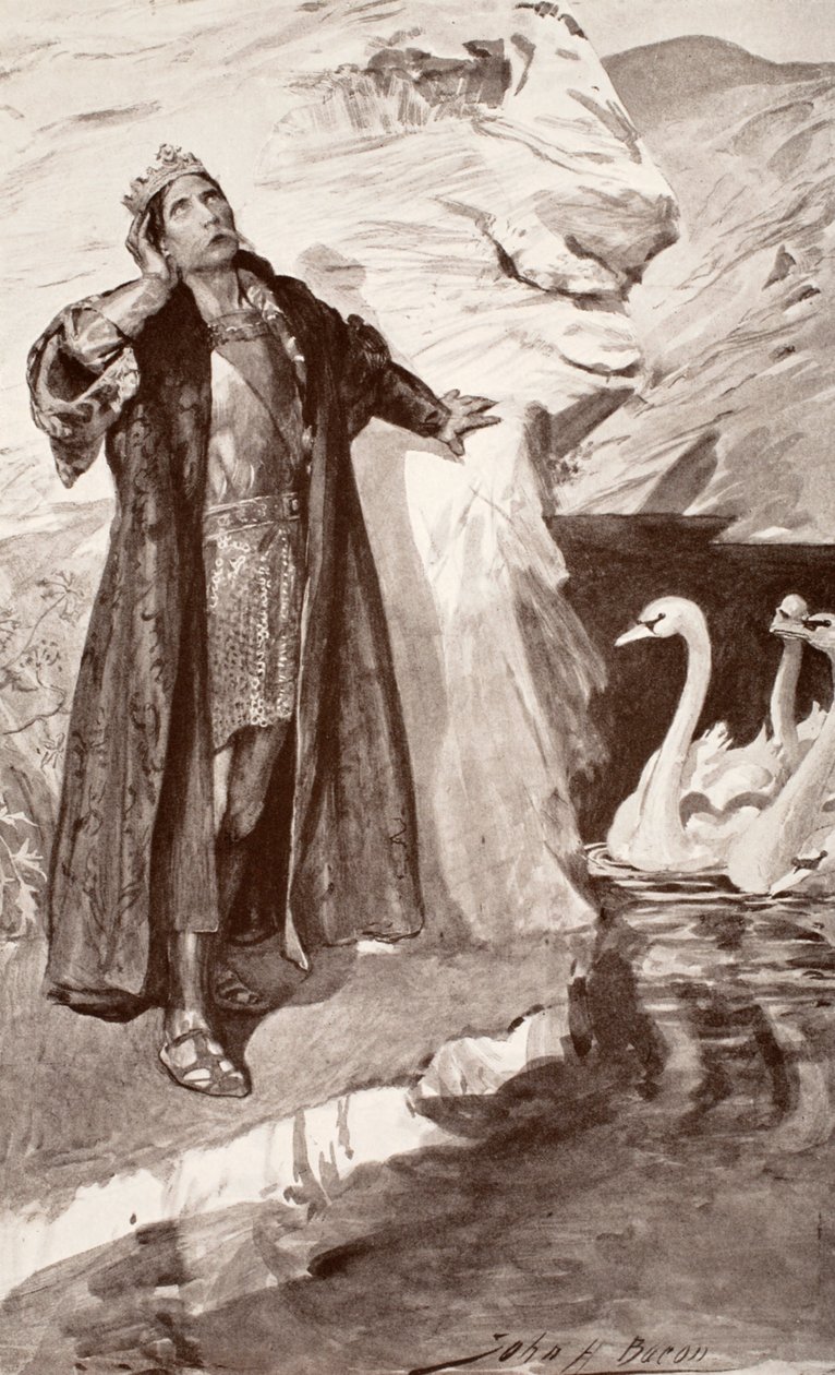 Ler y los cisnes, ilustración de 