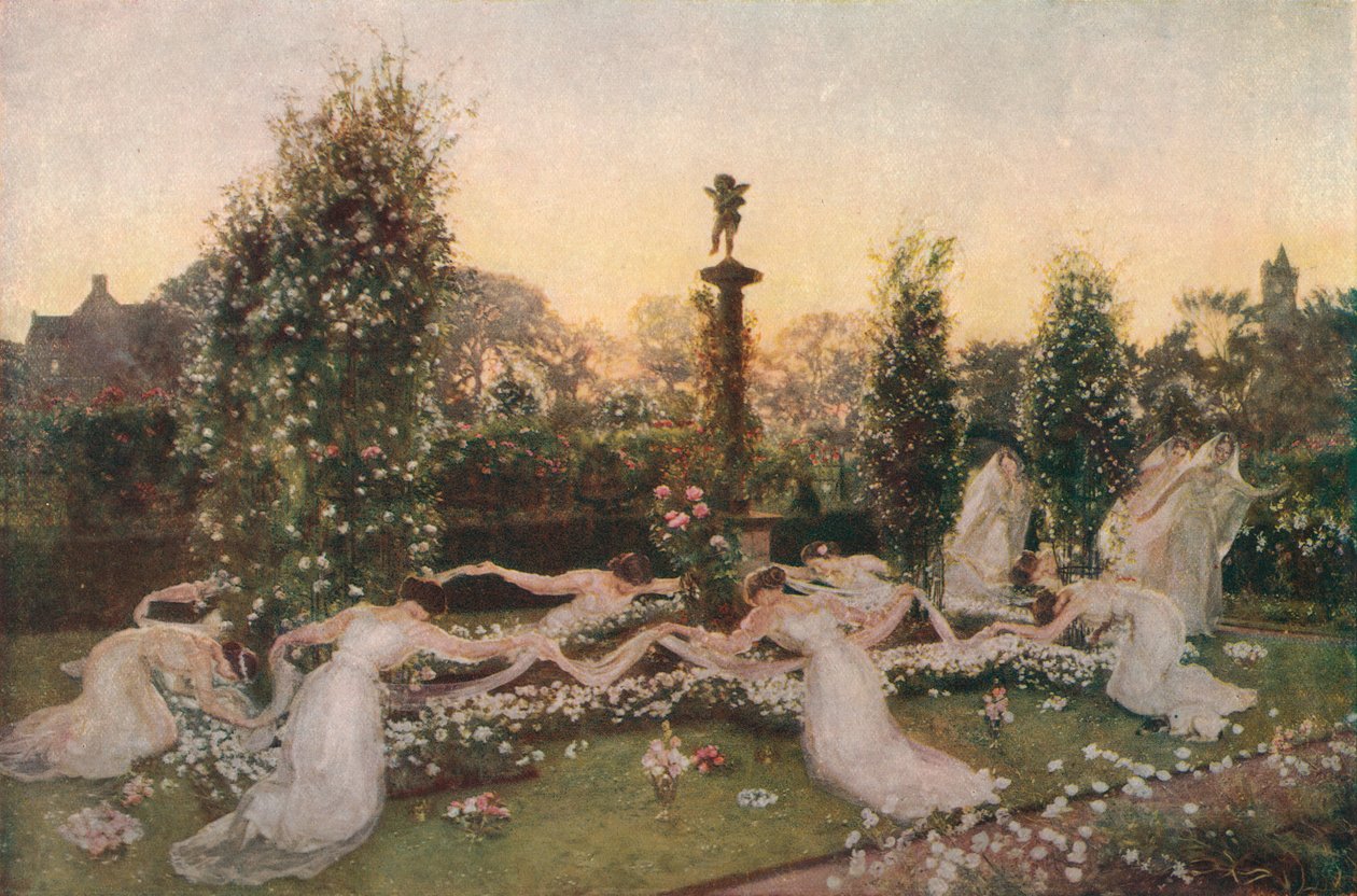 El Jardín de Cupido, c. 1900, 1912 de John Henry Lorimer