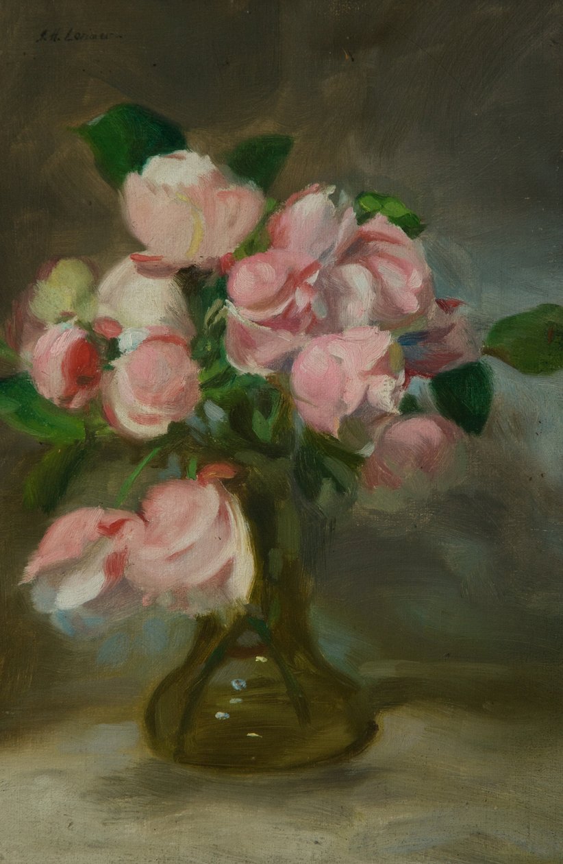 Naturaleza muerta con un jarrón de flores de John Henry Lorimer