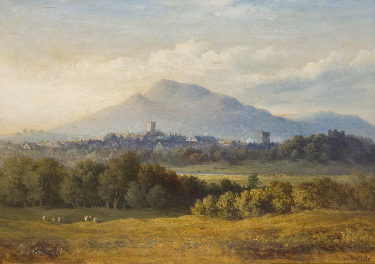 Abergavenny (Óleo sobre cartón) de John Henry Mole