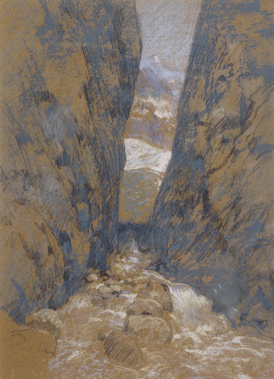 Un desfiladero de montaña de John Henry Twachtman