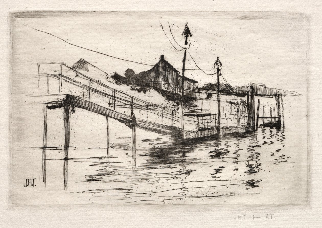 Pasarela, Bridgeport, Connecticut de John Henry Twachtman