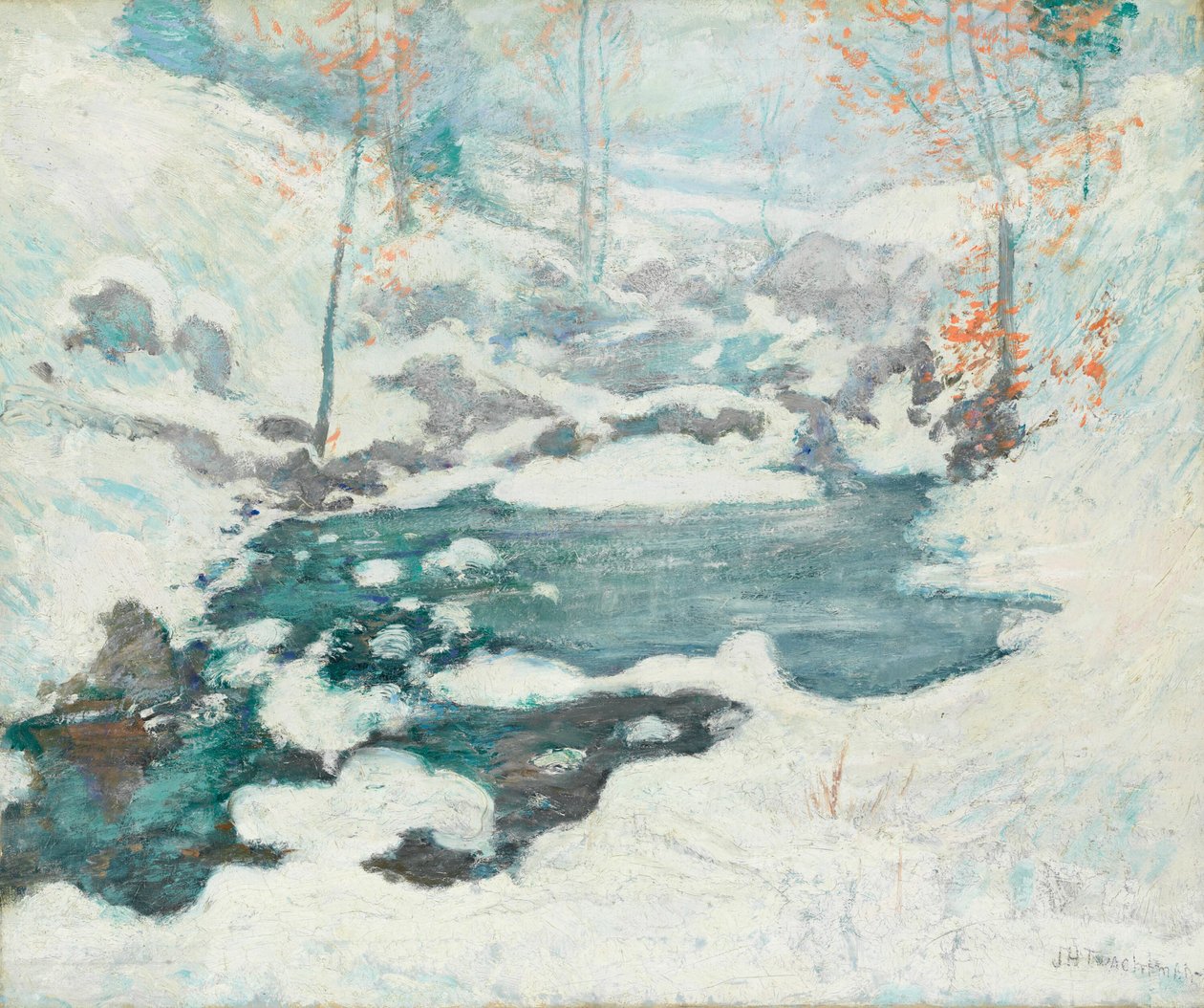 Congelado, c. 1889 de John Henry Twachtman