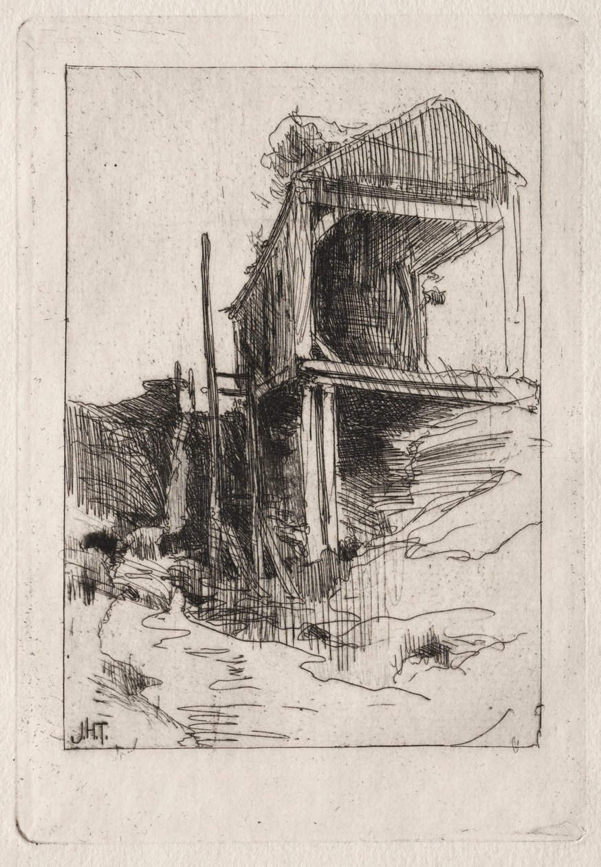 Viejo molino, Branchville, Connecticut de John Henry Twachtman