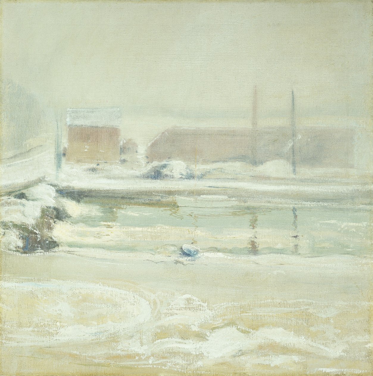 Escena fluvial en Cos Cob de John Henry Twachtman