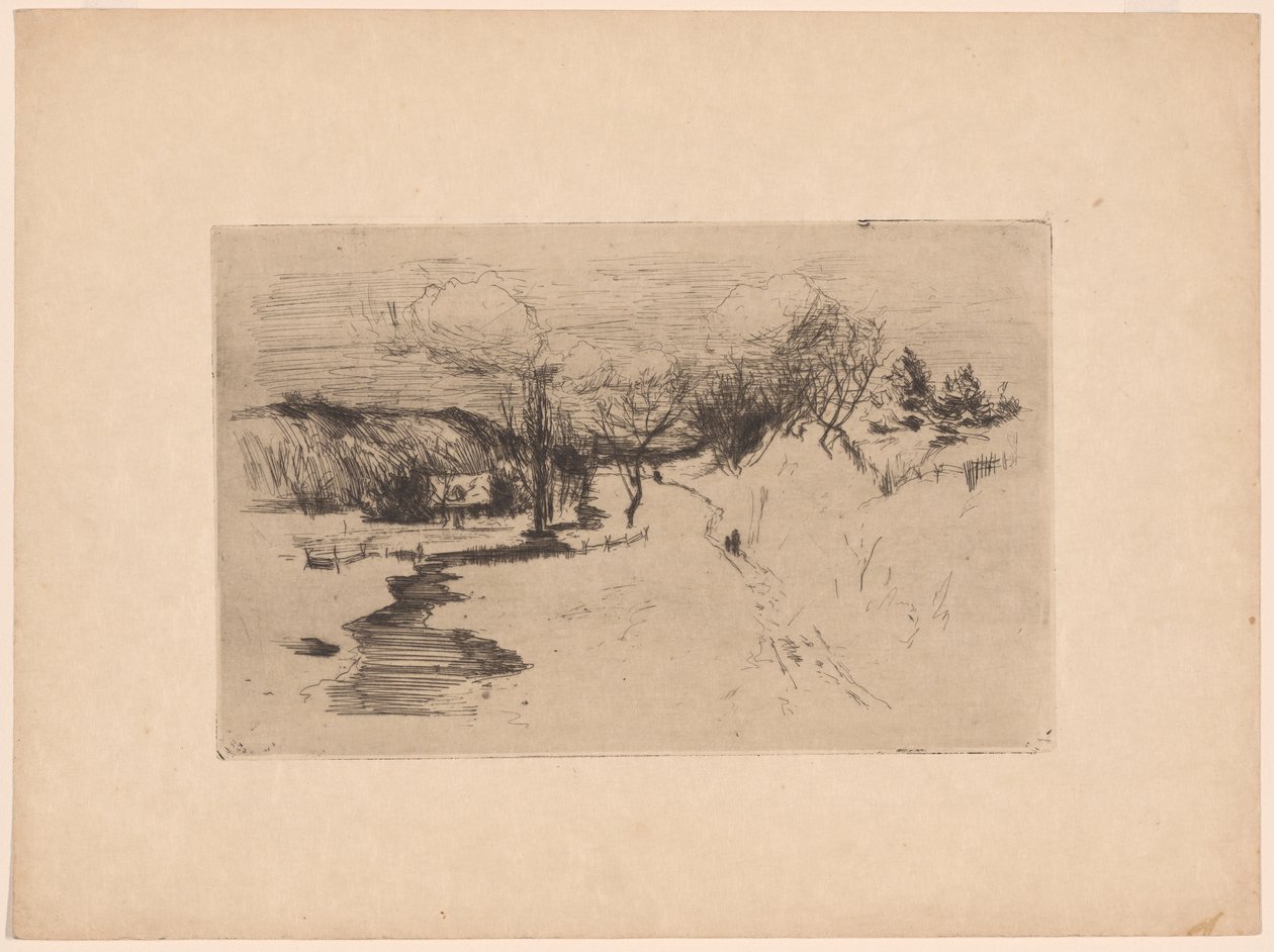 Paisaje nevado de John Henry Twachtman