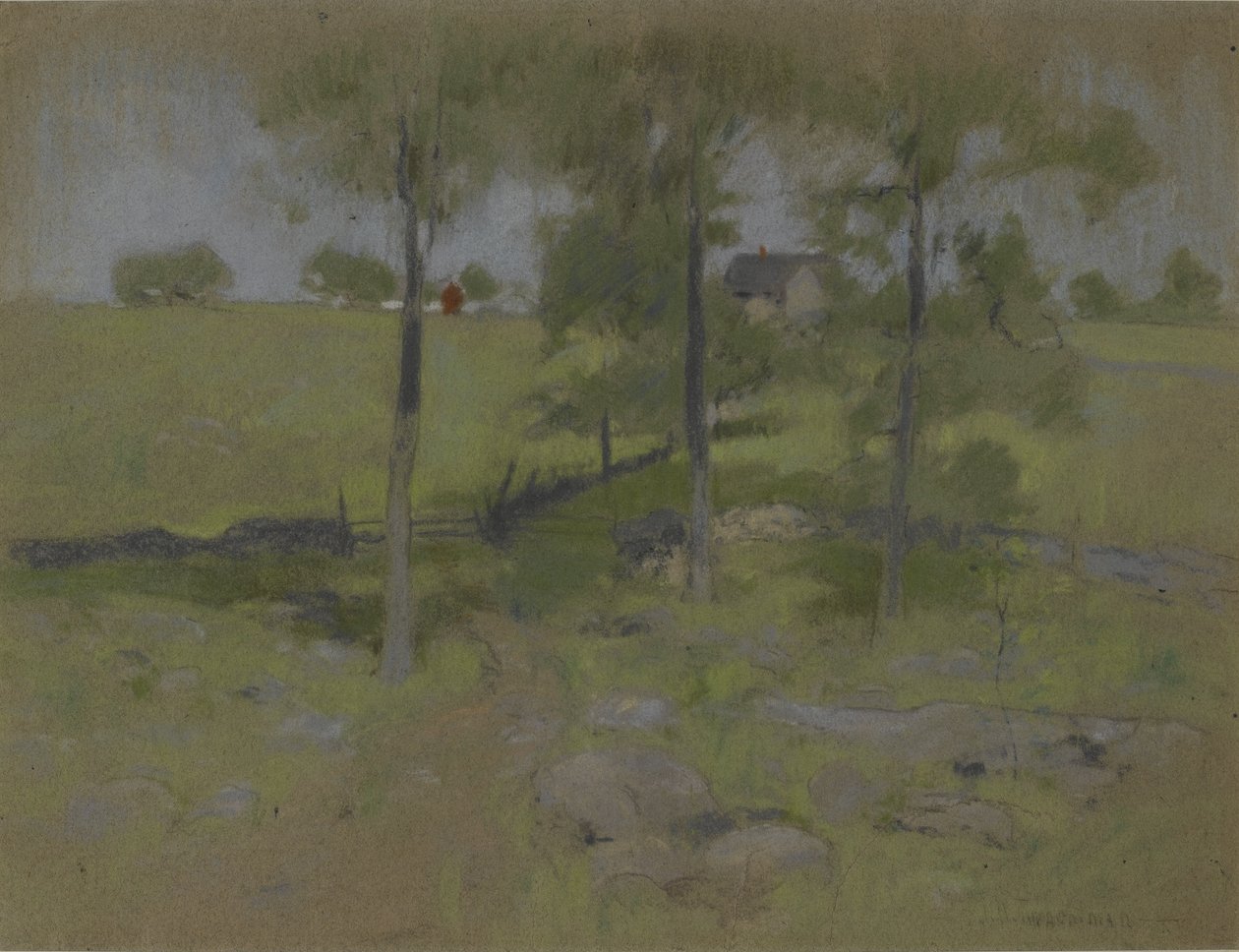 Tres Árboles, c.1888-95 de John Henry Twachtman