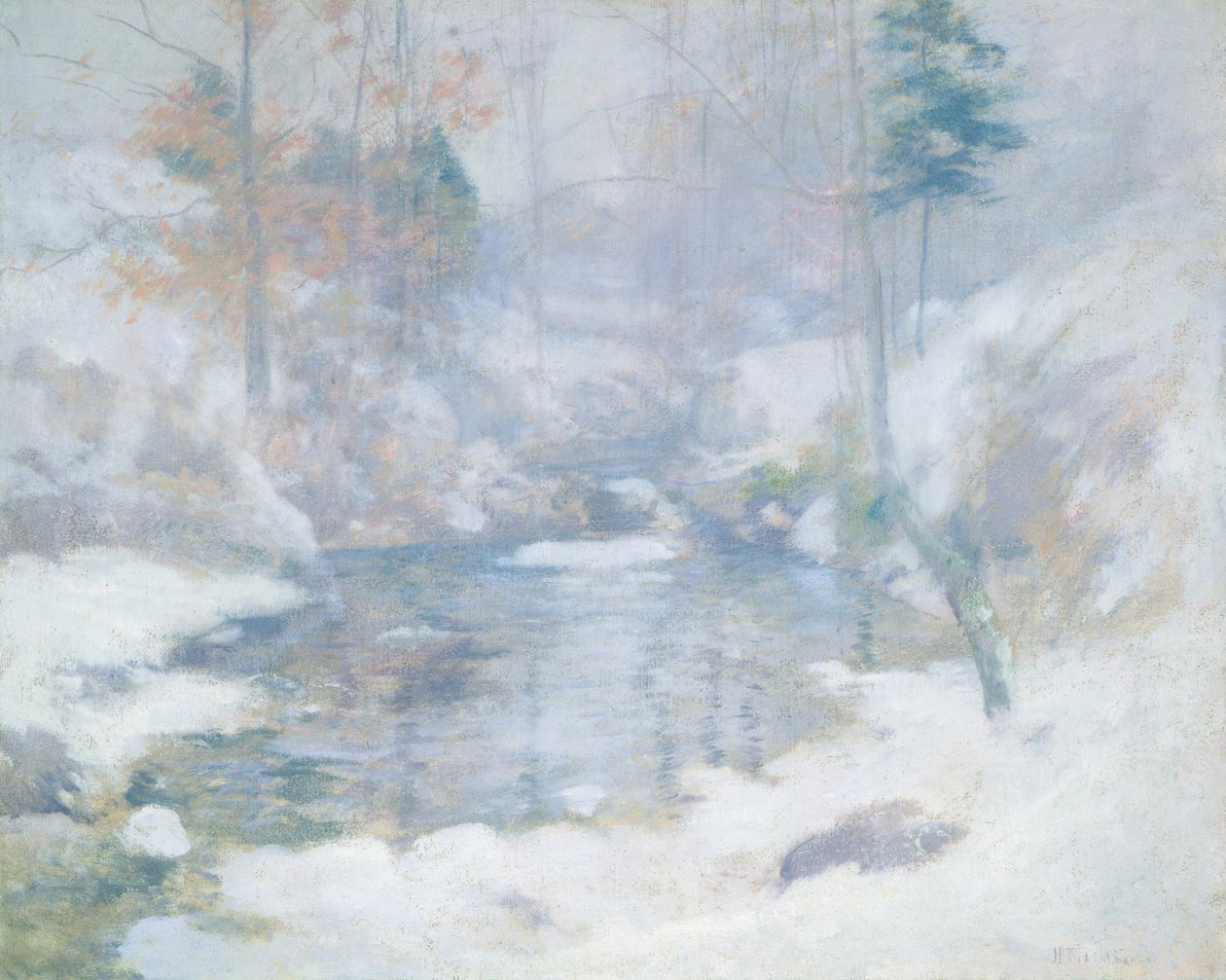 Armonía de invierno, c. 1890-1900 de John Henry Twachtman