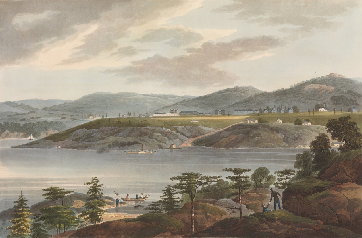 West Point No. 16 de The Hudson River Portfolio, 1825 de John Hill
