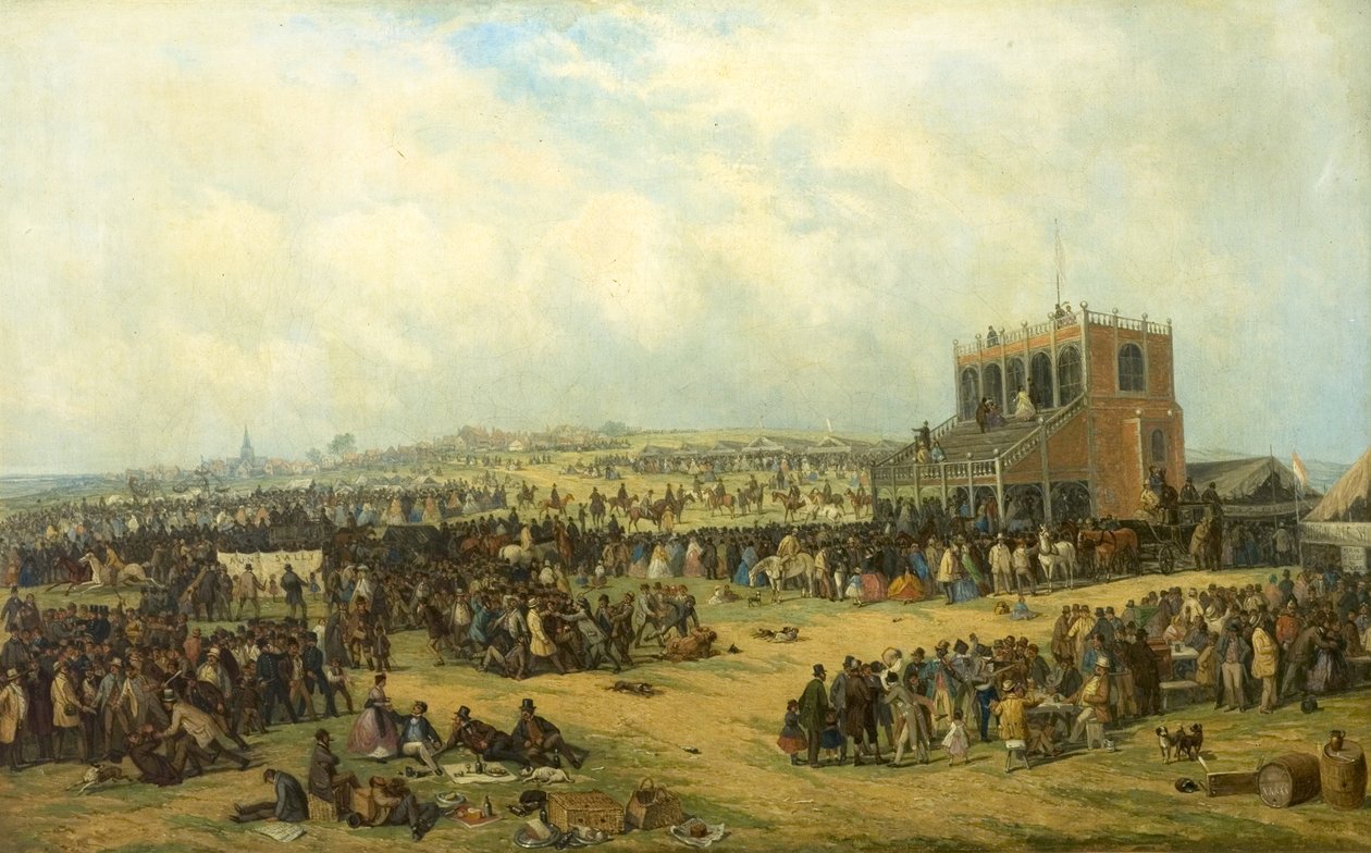 Antes de la Carrera (Carreras de Nottingham), 1865 de John Holland