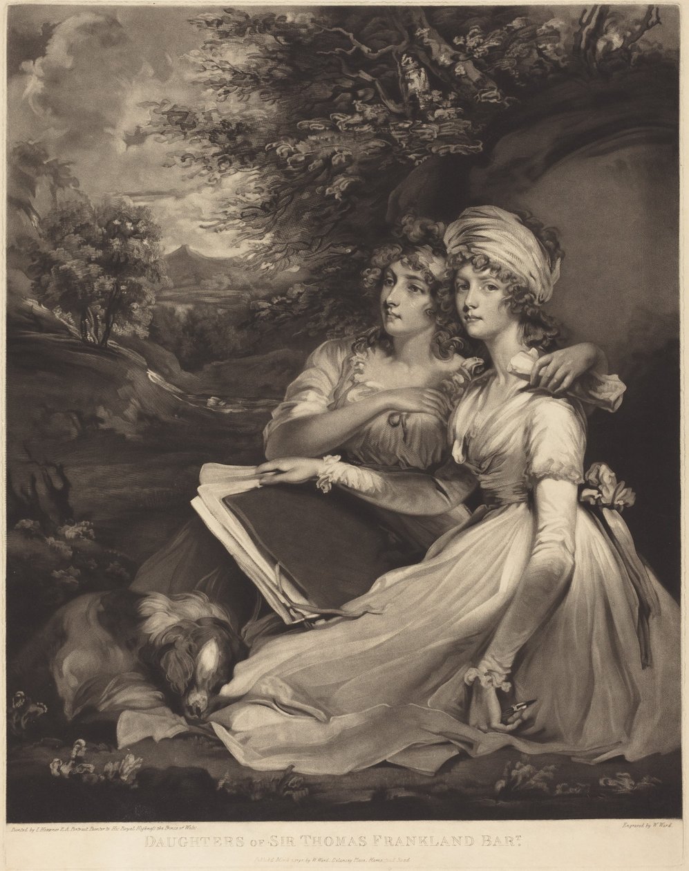 Hijas de Sir Thomas Frankland, baronet (Las hermanas) de John Hoppner