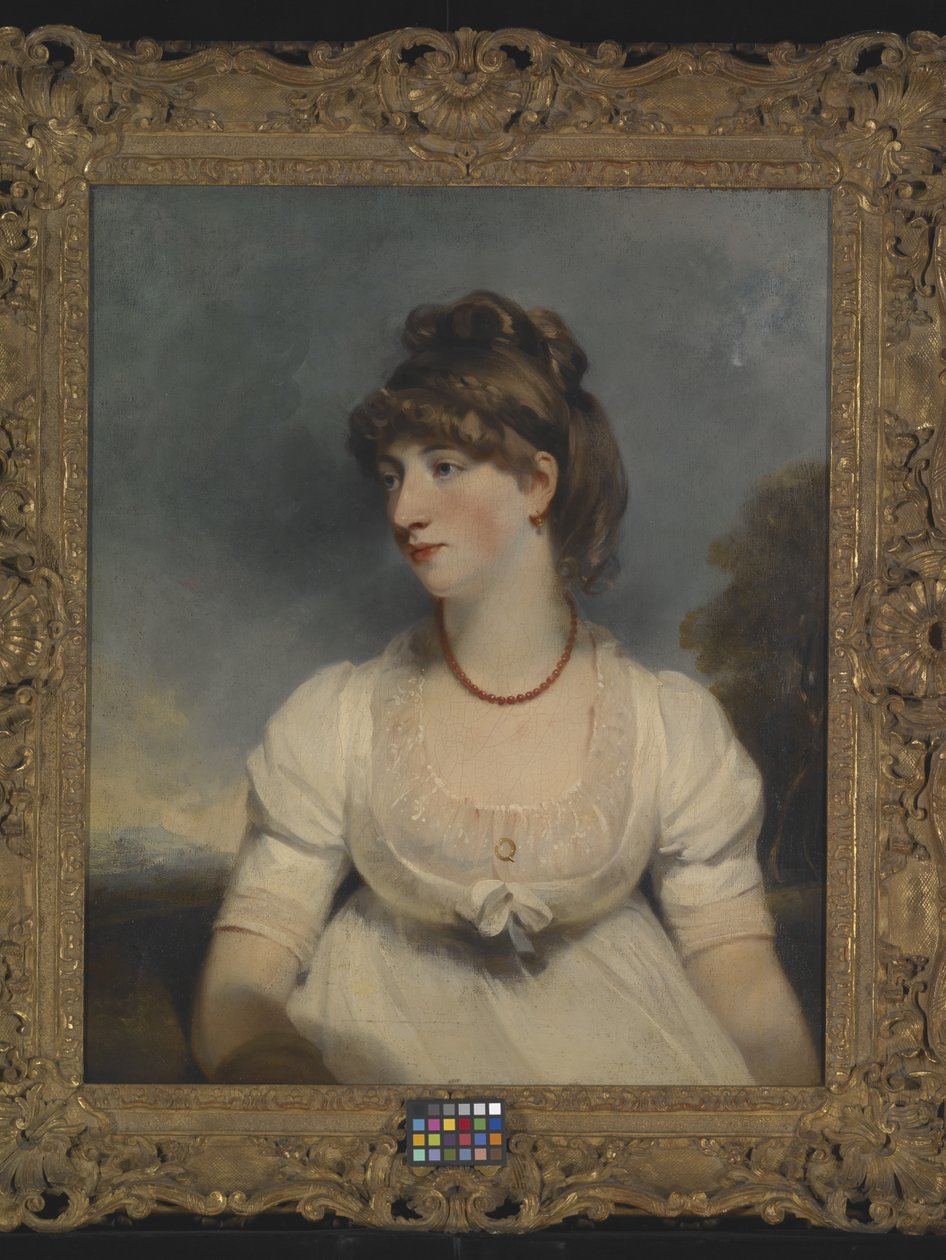 Retrato de la Srta. Fisher (óleo sobre lienzo) de John Hoppner