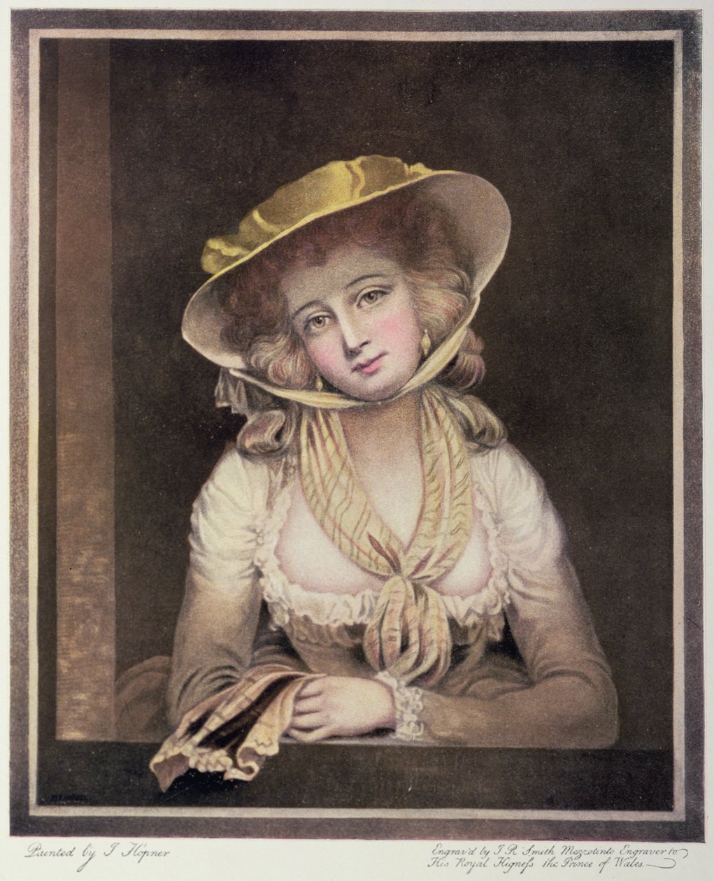 Retrato de Sophia Western, grabado por J.R. Smith, siglo XVIII de John Hoppner