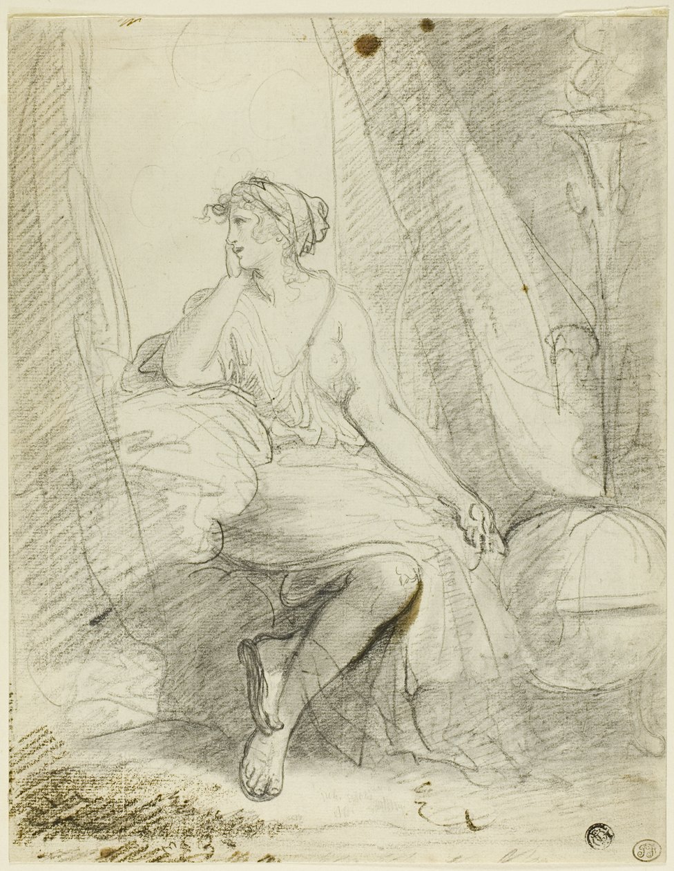 Mujer sentada de John Hoppner