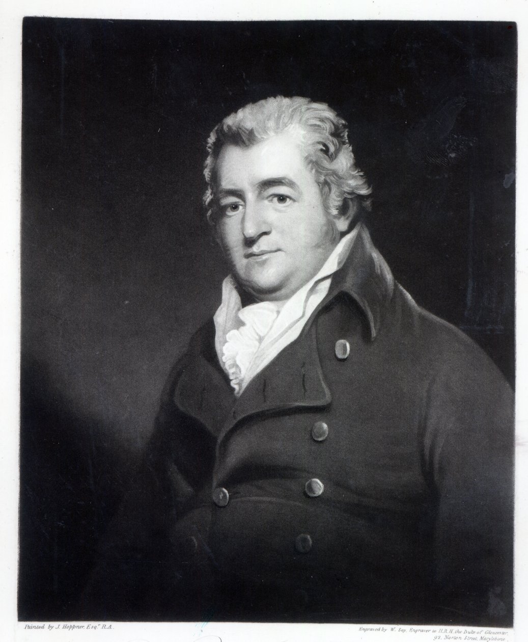 Walter Ramsden Fawkes, grabado por William Say de John Hoppner