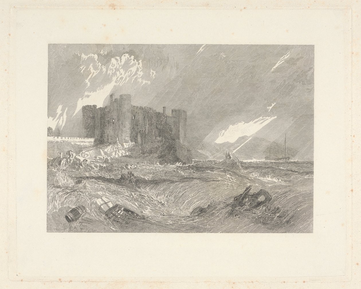 Castillo de Laugharne, Caermarthenshire de John Horsburgh