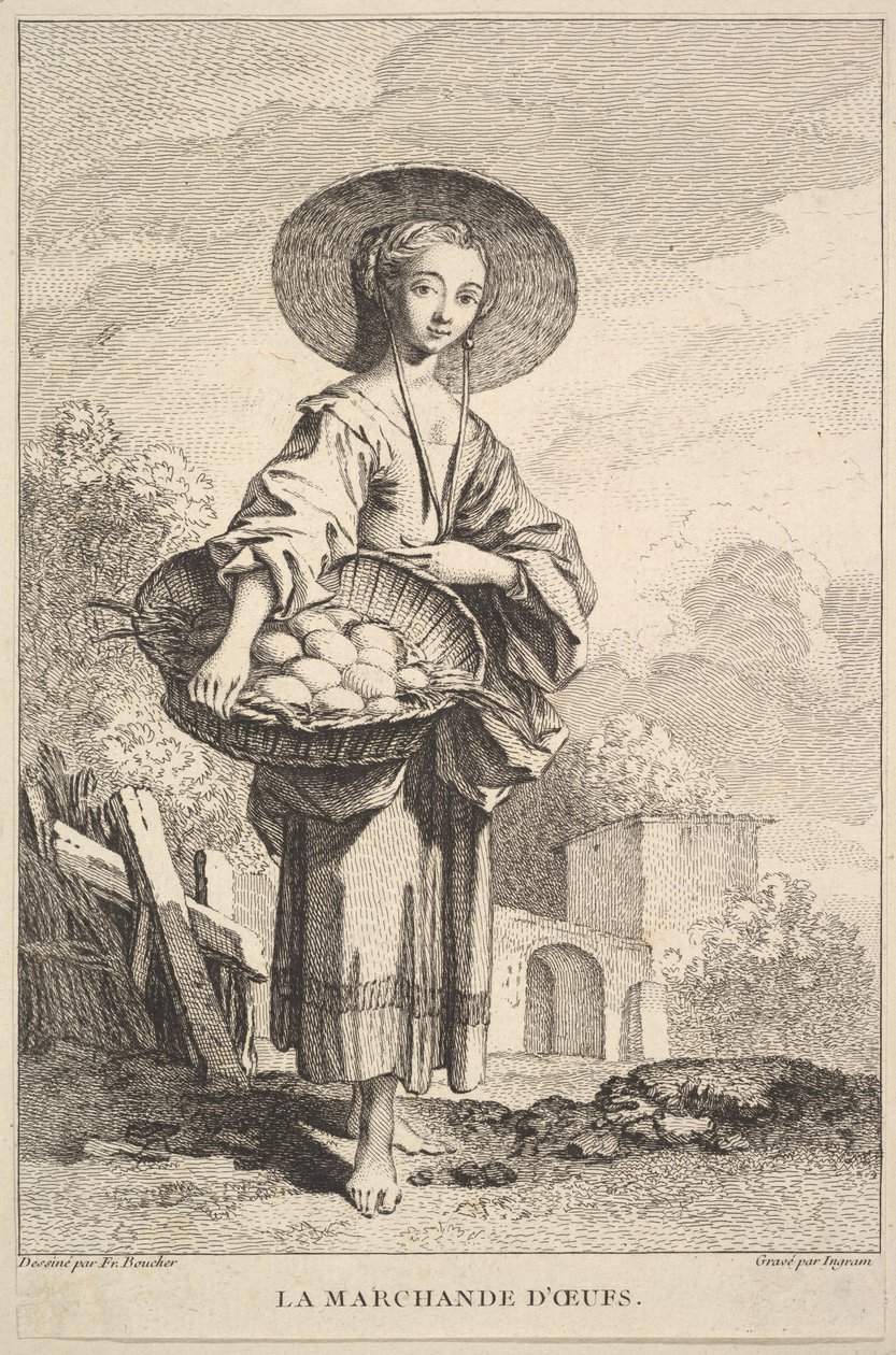 El comerciante de huevos, 1741-63 de John Ingram